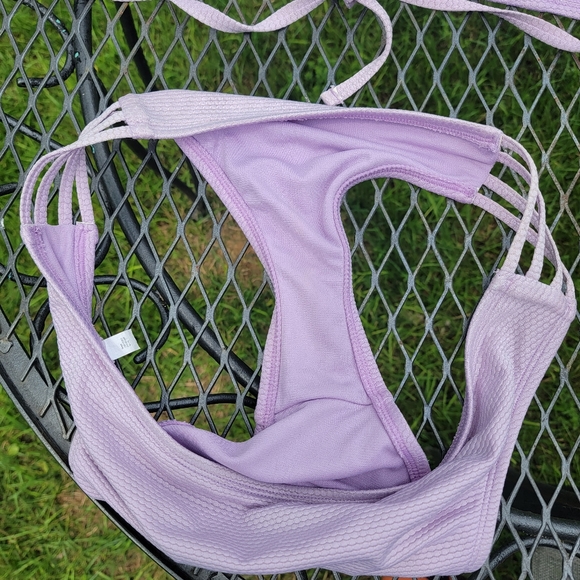 Shade & Shore periwinkle purple bikini 2 pc Sz M - Picture 7 of 10